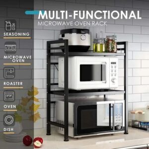 2 Tier Heavy Duty Telescopic Adjustable Microwave stand